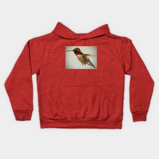 Hummingbird in flight Kids Hoodie